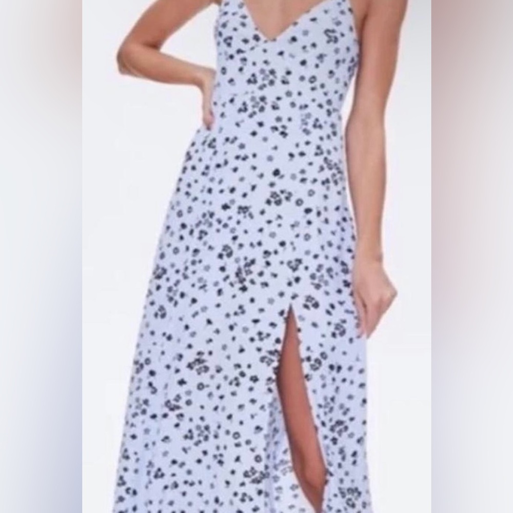 Spring Floral Print Women's Maxi Dress